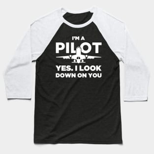 Funny Airplane Pilot Quote Baseball T-Shirt